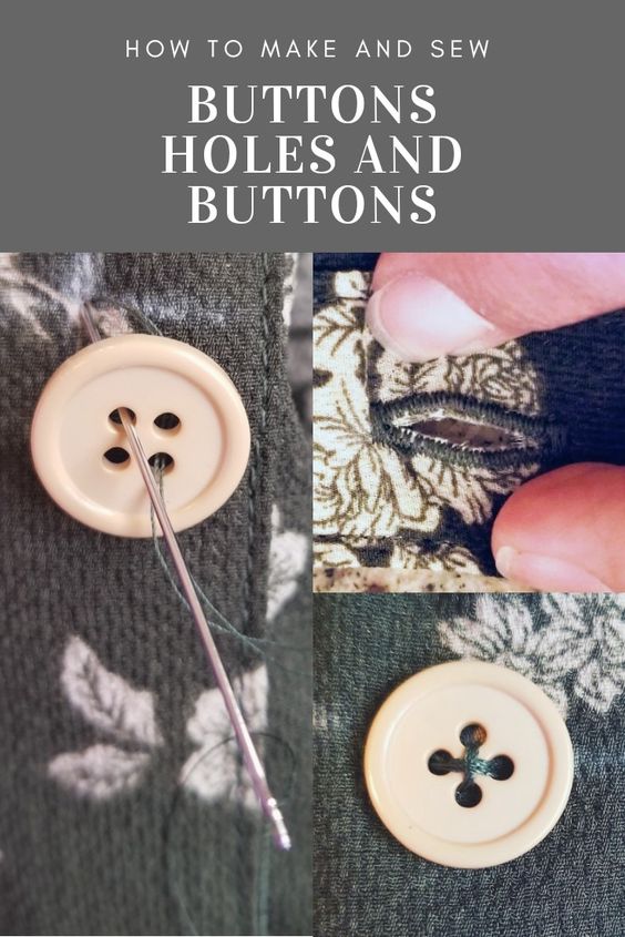 How to sew button holes