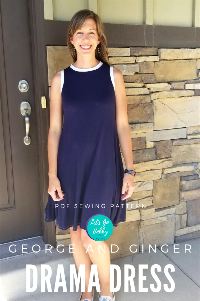 George and Ginger Drama Dress (updated pattern) - Let's Go Hobby