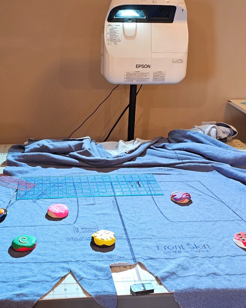Ultra Short Throw Projector for sewing